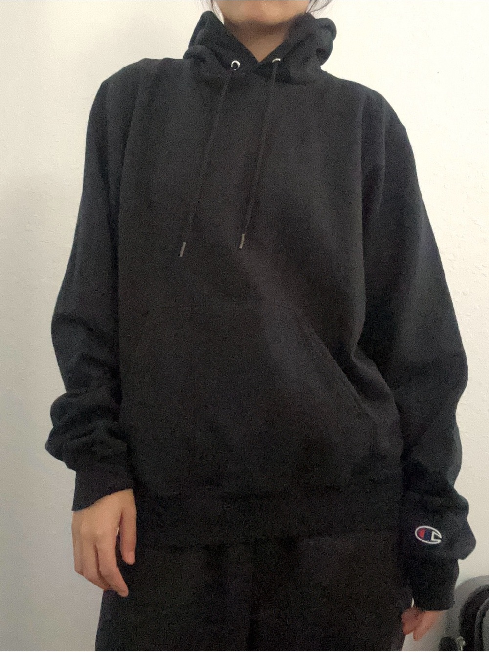 Champion Black Pullover Hoodie